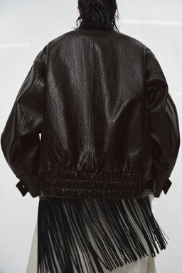 ZW COLLECTION FAUX LEATHER JACKET - Zara фото 10