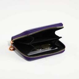 Кошелёк детский Выбражулька Cool cat, на молнии, фиолетовый