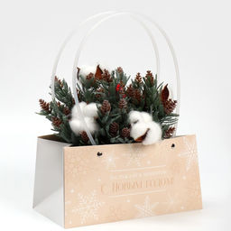 Пакет влагостойкий для цветов Flakes, 24 х 12 х 12 см