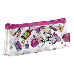 Пенал школьный Феникс+, арт.62581/ 24 ДЕВИЧИЙ РАЙ (без наполнения, 21х9х3,5 см, ТПУ, молния, полноцв