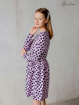 Платье Элла сердечки на розовом - Sovalina фото 2