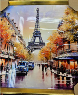 Картина 50х50 Париж / CY1-252 /уп 24/стразы
