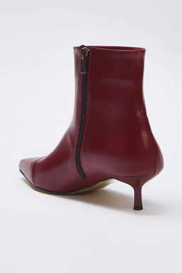 Kahverengi Suet Sivri Burun Bilekte Kitten Ince Topuklu Kad?n Bot TAKAW26BO00045 - Trendyolmilla фото 11