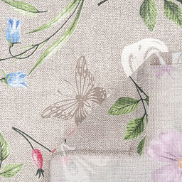 Салфетка хозяйственная 50х60см "Лето", вафельное полотно, хлопок 100%, плотность 245г/м2, без упаковки, "Домашняя мода" (Россия)