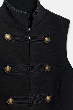 CHALECO ALAMARES / Negro - Zara фото 7