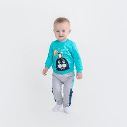 CRB wear/CWNB 62877-40-289 Джемпер для мальчика, бирюзовый/Ex.Cherubino  фото 2