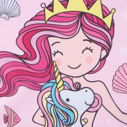 Набор детский для творчества Этель Mermaid фартук 49 х 39 см и нарукавники  фото 10