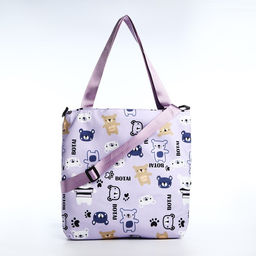 Шопер на молнии, цвет сиреневый - Simaland фото 3