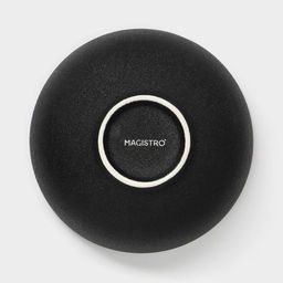 Салатники Magistro Carbon, 250/650/1.2 л, d=11/16/19.5 см, набор 3 шт., керамика, чёрные
