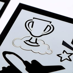 Гравюра Быстрее всех с цветным эффектом, 100 шт, 8 х 8 см - Школа талантов фото 3