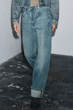 ZW COLLECTION BAGGY MID-WAIST JEANS
