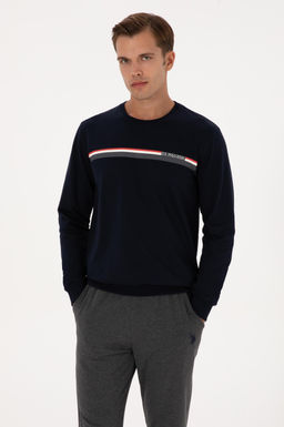 Erkek Lacivert Pijama Tak_m_ Sepette S_rpriz _ndirim - U.s. polo assn фото 3