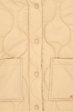 Сезонное пальто песочного цвета для девочки Неожиданная скидка в корзине - U.s. polo assn фото 4