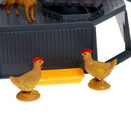 Игровой набор «Ферма», парковка для машин, амбар, вольеры, транспорт, животные