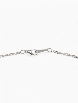 Гарнитур 3 предмета: серьги, кулон, кольцо безразмерное Эдель цветы, цвет синий в серебре, 50 см