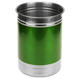 Банка для сыпучих продуктов из нержавеющей стали 1,8л, д12,5см, h17см, крышка пластмассовая с пароотводом, цветной корпус, зеленый, в коробке (Китай) - Домашняя мода фото 2