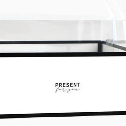 Коробка для цветов с фигурным вкладышем и пластиковой крышкой Present, 23.5 х 23.5 х 15 см