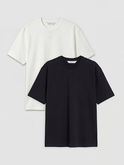 Bisiklet Yaka Erkek Ti??rt 2li