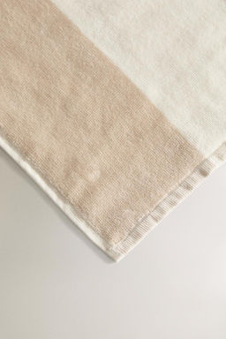 VELOUR BEACH TOWEL WITH WIDE STRIPES - Zara фото 5