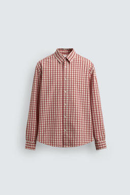 LIMITED EDITION RELAXED FIT CHECK SHIRT - Zara фото 8