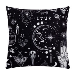 Наволочка декоративная Этель Эзотерика 40х40 см, 100% п/э, велюр