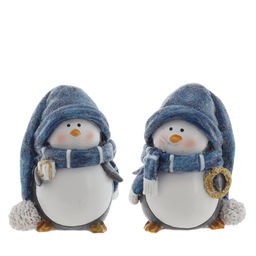 Фигурка декоративная "Пингвин", L5 W5 H6,5 см, 2в.