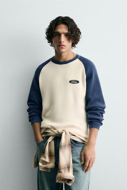 FORD  COLOUR BLOCK WAFFLE-KNIT T-SHIRT - Zara фото 2