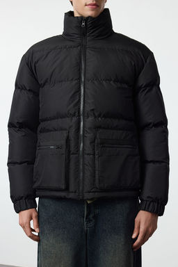 TRENDYOL MAN Siyah Regular Fit Ribstop Teknik Kumas Sisme K?sl?k Mont TMNAW25MO00022 - Trendyolmilla фото 5