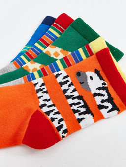 Desenli Erkek ?ocuk Soket ?orap 5li - Waikiki фото 3