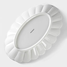 Блюдо Magistro «Ромашка», d=32.5 см, овальное, фарфор, белое