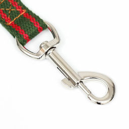 Поводок брезентовый, 3 м х 2 см, хаки/красный - Пижон фото 2