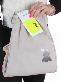 MD54 LT. GRAY Брюки спортивные утепленные женские (85% хлопок, 10% полиэстер, 5% спандекс)