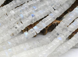 Бусины из натурального лунного камня (адуляр) диски 5,5*3мм, 32см, 130 бусин Радуга камня