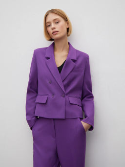 Двубортный жакет ML684/neon - Emka фото 3