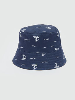 Bask?l? Erkek Bebek Bucket ?apka