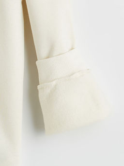 Bisiklet Yaka Nak??l? Erkek ?ocuk Kal?n Sweatshirt