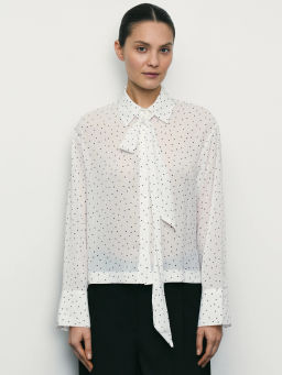 Блуза с бантом / Zarina фото 3