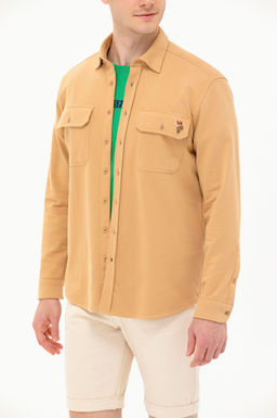 Мужская рубашка Camel с длинным рукавом - U.s. polo assn фото 6