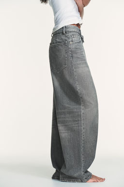 JEANS WITH FOLDED WAISTBAND TRF MID-WAIST - Zara фото 15