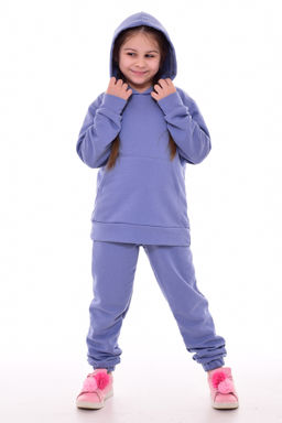Костюм подростковый с шапкой 12-092б (светлый индиго)