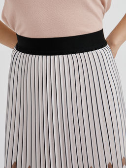 юбка плиссированная в бело-бежевом цвете - Glenfield фото 10