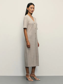 Платье с V-образным вырезом / Zarina  фото 4