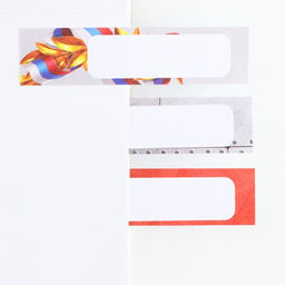 Цена за 3 шт. Набор мини ручка и стикеры-закладки 20 л 23 февраля - Artfox фото 2