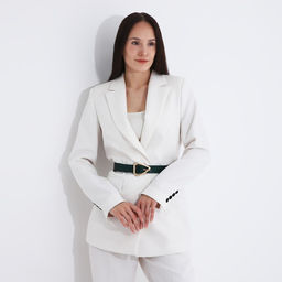 Ремень женский, ширина 2,8 см, пряжка пластик, цвет зелёный - Simaland фото 3