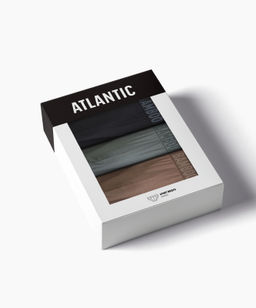 ATLANTIC 3MP-199 Трусы спорт Bamboo - набор 3 шт. светлый хаки + черный + бежевый  фото 7