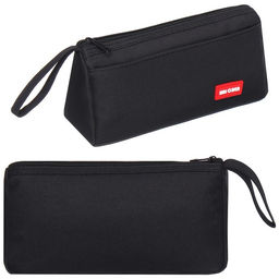 Пенал школьный на молнии Calligrata «Классика», 2 отделения, чёрный