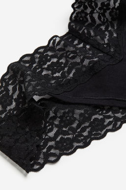 Pack 5 bragas Thong de encaje - H&m фото 9