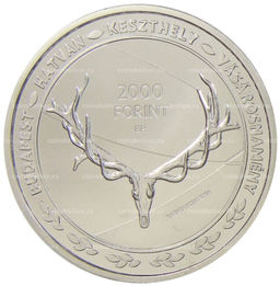 Монета 2000 форинтов 2021 года Венгрия Единство с природой