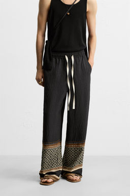 RELAXED FIT COLOUR BLOCK TROUSERS - Zara фото 12