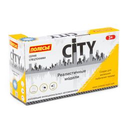 Сити, автомобиль коммунальный инерционный (со светом и звуком) (оранжевый) (в коробке) - Полесье фото 6